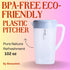 3 Litre/0.79 Gallon Plastic Pitcher with LidBPA-FREE Eco-Friendly juice containers with lids Water Jug for Hot/Cold Juice Beverage Ice Tea Kettle ...
