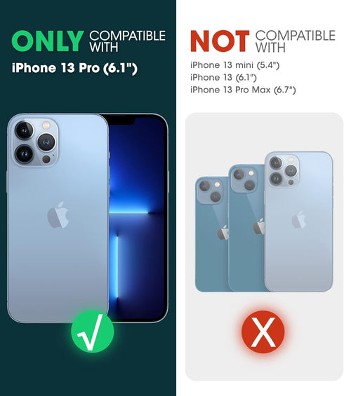 SUPCASE Unicorn Beetle Mag Series Case for iPhone 13 Pro (2021 Release) 6.1 Inch, Premium Hybrid Protective Clear Case Compatible with MagSafe (Az...