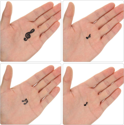 Gejoy 3000 Pcs Music Notes Confetti Mini Music Party Decorations Musical Table Centerpiece Confetti Graduation Black Clef Cutouts for Disco Party ...