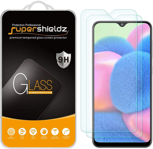 Supershieldz (2 Pack) Designed for Samsung Galaxy A30s Tempered Glass Screen Protector, Anti Scratch, Bubble Free...