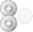HARFINGTON 2pcs Rotary Cutter Blades 45mm Dotted Blade SKS-7 Steel Sharpness Replacement Rotary Blade Quilting Rotary Cutter Blades for Fabric Sew...