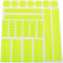 E-outstanding Reflective Sticker for Bike 21PCS Yellow Safety Reflector Waterproof Adhesive Reflective Decals for Cycling Bicycle, Wheelchairs, Mo...