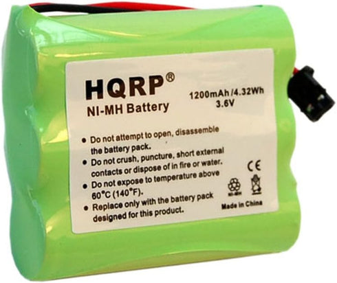 HQRP Cordless Phone Battery for Uniden BT-1006 BT1006 EXI916, EXI917 EXI960 EXI976 EXI8965 EXI916 EXI917 EXI960 EXI976 Replacement Extended High-C...