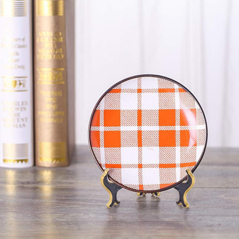 Artliving 6" Decorative Plate Stand Holder Plastic Picture Easel Display Stand Picture Frame Stand Black Gold...