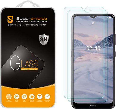 Supershieldz (2 Pack) Designed for Nokia 2.4 Tempered Glass Screen Protector, Anti Scratch, Bubble Free...