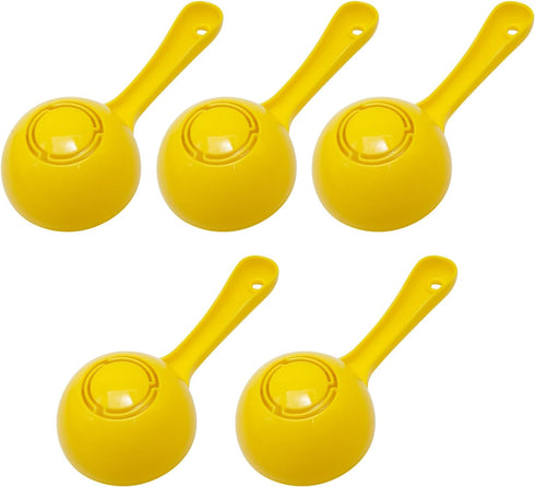 Rice Ball Spoon, Plastic Rice Paddle,Non Stick Rice Scooper for Rice Ball Making, Kitchen, Restaurant, Sushi Making Spoon (Yellow-5Pcs)...