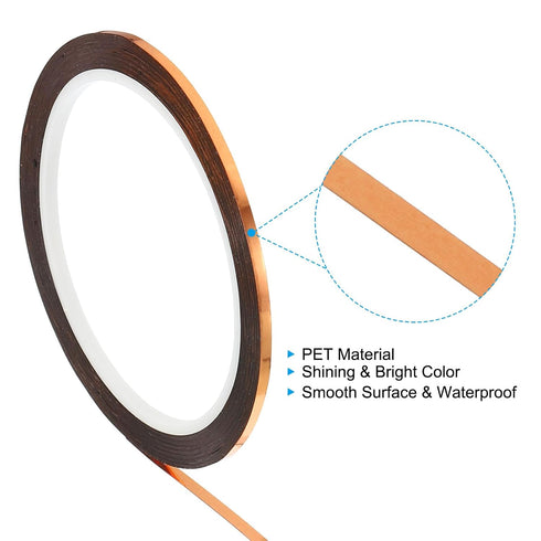 PATIKIL Prism Tape 0.12 Inch x 55 Yards, 1 Pack Holographic Metalized Reflective Self Adhesive for DIY Art Craft Wrapping Wall Decoration, Rose Go...