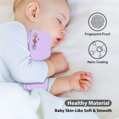 oakxco for Samsung Galaxy A54 5G Phone Case Liquid Silicone, Cute Thin Slim Soft Rubber TPU Plain Smooth Gel Cover for Women Girl, Matte Solid Pro...