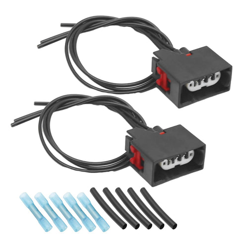 2PCS Front Turn Signal Light Connector Plug Harness 68065016AB Replacement for Jeep Wrangler JK 2007-2018...