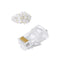 CableCreation Cat6 RJ45 Connectors, 10-Pack Cat6 RJ45 Ends, Ethernet Cable Crimp Connectors UTP Network Plug for Solid Wire and Standard Cable, Tr...
