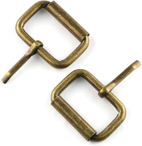 E-outstanding Single Prong Roller Buckle 12PCS Bronze Metal Roller Buckle for Belts Bags Shoes DIY Hardware Accessories 1 Inch...