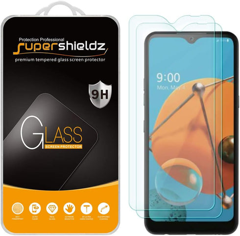 Supershieldz (2 Pack) Designed for LG K51 Tempered Glass Screen Protector, Anti Scratch, Bubble Free...