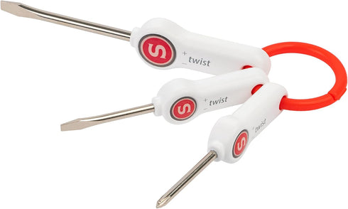 SINGER 3-Piece Screwdriver Set - Includes; 2 Flat head, 1 Phillips head...