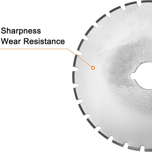 HARFINGTON 2pcs Rotary Cutter Blades 45mm Dotted Blade SKS-7 Steel Sharpness Replacement Rotary Blade Quilting Rotary Cutter Blades for Fabric Sew...