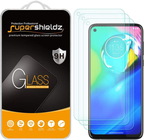 Supershieldz (3 Pack) Designed for Motorola Moto G Power (2020) Tempered Glass Screen Protector, Anti Scratch, Bubble Free...