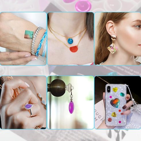 2 Pack Resin Molds Jewelry, findTop Jewelry Molds for Resin Casting, Silicone Molds for Epoxy Resin for Pendant, Earrings, Necklace, Keychains...