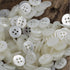 20 Pieces Genuine White MOP Buttons Natural Real Mother of Pearl Buttons for Shirts Dresses Polo DIY Craft (Diameter 11.5MM)...