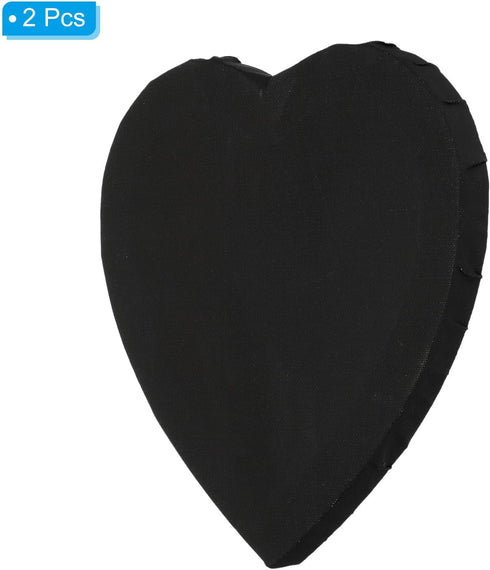 PATIKIL 7.9" Heart Canvas Board for Painting, 2 Pcs Blank Stretched Panels Frame Board for Oil Acrylic Circle Shaped Art Paint Drawn Wood Easel, B...