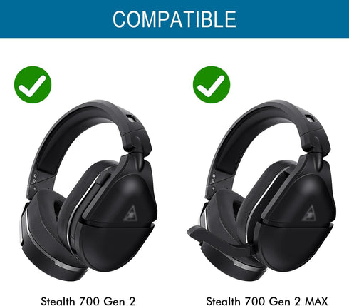 GVOEARS Cooling Gel Ear Pads for Turtle Beach Stealth 700 Gen 2 / Stealth 700 Gen 2 MAX Wireless Gaming Headset, Replacement Cushions with Ice Sil...