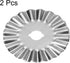 HARFINGTON 2pcs Rotary Cutter Blades 45mm Small Wave Blade SKS-7 Steel Sharpness Replacement Rotary Blade Quilting Rotary Cutter Blades for Fabric...