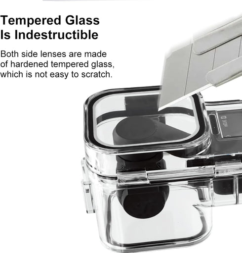 PULUZ Dive Case for DJI Osmo Pocket 3 Waterproof Case PC Protective Shell 45M/147FT Underwater Diving Housing Cover with Accessories for Osmo Pock...