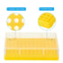 PATIKIL Tube Rack, 3Pcs 96 Positions Test Tube Rack with Cover for 0.2ml, 0.5ml, 1.5ml, 2ml Centrifuge Tube, Yellow,Orange,Blue...