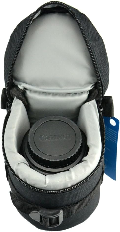 JJC 80 x 152 mm DLP-2 Water-Resistant Deluxe Lens Pouch for Camera...