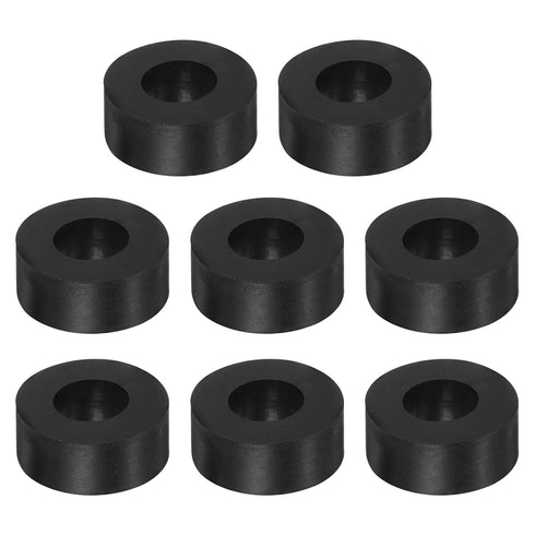 8pcs Rubber Spacer 1 Inch OD 0.47 Inch ID 0.4 Inch Thick Neoprene Round Anti Vibration Isolation Pads Isolator Rubber Washers Bushings for Home Ca...