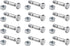 (12 Packs) 710-0890 Shear Pins with Nuts for MTD Cub Cadet Troy-Bilt and More Snow Blower - 12 Pcs 710-0890A and 910-0890A Snow Throwers fits Part...