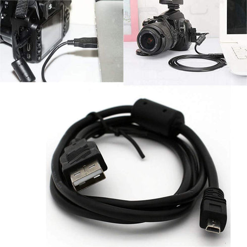 Replaceable USB Data Sync 8-pin Camera Cable Compatible with Sony Digital Camera Cybershot Cyber-Shot DSCH300 DSCW800 DSCW830 DSC-W370 (1.5m)...