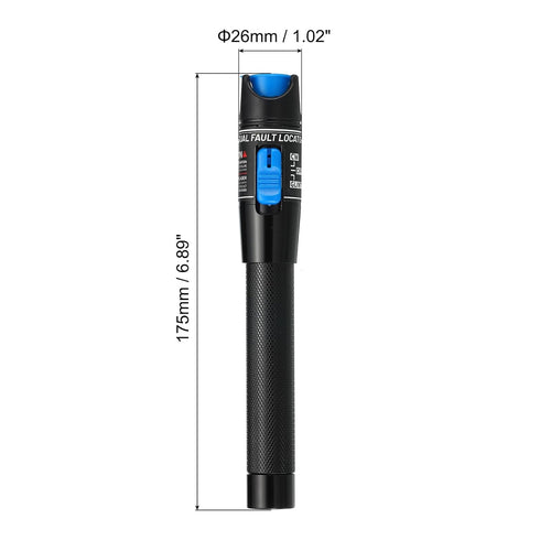 PATIKIL Portable Fiber Optic Cable Tester, 5MW Visual Fault Locator Optical Power Meter Red Light Cable Test Equipment for S C/FC/ST Adapter Netwo...