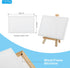PATIKIL 6x4 Canvas Boards for Painting, 12Pack Cotton Wood Frame Rectangle Triple Primed Stretched Blank Canvas Panel for Acrylic, Oil, Tempera Pa...
