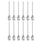 12pcs 18Gauge Stainless Steel Dispensing Needles, 1 1/2" All Metal Glue Needle Tube Blunt Tips Luer Lock for Thick Liquids, Ink, Glue, Lab Use...
