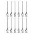 12pcs 18Gauge Stainless Steel Dispensing Needles, 1 1/2" All Metal Glue Needle Tube Blunt Tips Luer Lock for Thick Liquids, Ink, Glue, Lab Use...