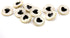 20 pcs Electroplating Golden Circles Enamel Black Heart Sewing Metal Shank Coat Buttons -23mm -7/8"...