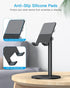 Cell Phone Stand, OMOTON Angle Height Adjustable Phone Holder, Aluminum Desktop Phone Holder Dock Stand for Desk, Compatible with iPhone 13/Mini/P...