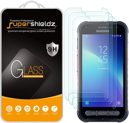 Supershieldz (3 Pack) Designed for Samsung Galaxy Xcover FieldPro Tempered Glass Screen Protector, 0.33mm, Anti Scratch, Bubble Free...