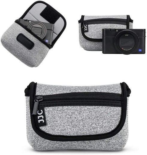 JJC Compact Camera Case Travel Pouch Sleeve for Sony ZV-1 II ZV1II ZV1F ZV-1F ZV1 RX100 VII VI VA Canon G7X G5X G9X SX740 Olympus TG-7 TG-6 TG-5 T...