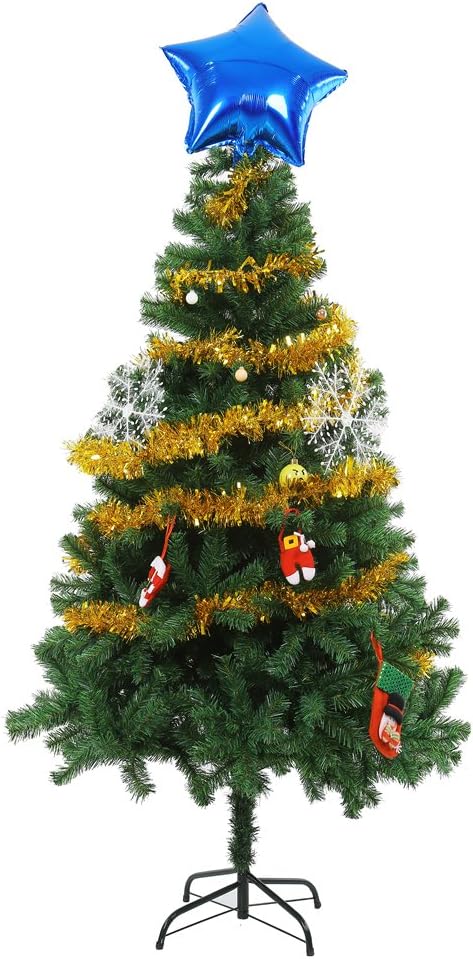 DECORA Gold Tinsel Garland for Christmas Tree Decorations Wedding Birthday Party Supplies 33 FEET...