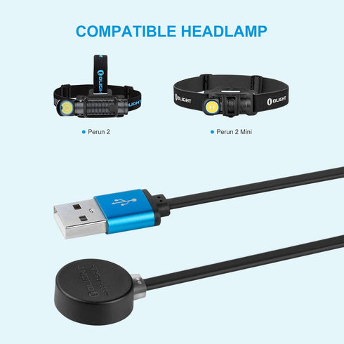 OLIGHT MCC 3 Charger in Balck Upgraded Smart Magnetic Charging Cable Only Suitable for Odin/Odin Mini/PL-Pro/Baton3 Series/Warrior Mini2/Perun 2/S...