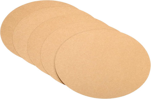 PATIKIL 9.8-inch Round Cardboard Paper, 25 Pcs Blank Disc Circles Slices for Party Decorations DIY Craft Arts Drawing Painting Writing, Brown...