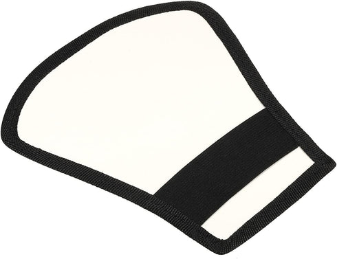 PATIKIL Flash Diffuser Reflector, 2-Sided Flexible Bend Bounce Reflector with Elastic Strap for Flashlight Photography Camera Speed Light, Silver ...