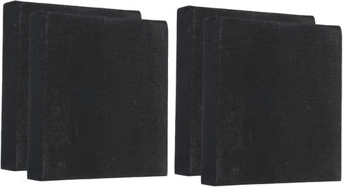 PATIKIL Paint Canvases Panel for Painting, 4 Pack 4x4 Inch Square Wood Frame Stretched Blank Art Board Panels for Acrylic, Oil, Tempera Painting, ...