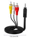 3.5 mm to RCA AV Camcorder Video Cable,3.5mm 18 TRRS Male to 3 RCA Male Plug Adapter Cord for TV,Smartphones,MP3, Tablets,Speakers,Home Theater - ...