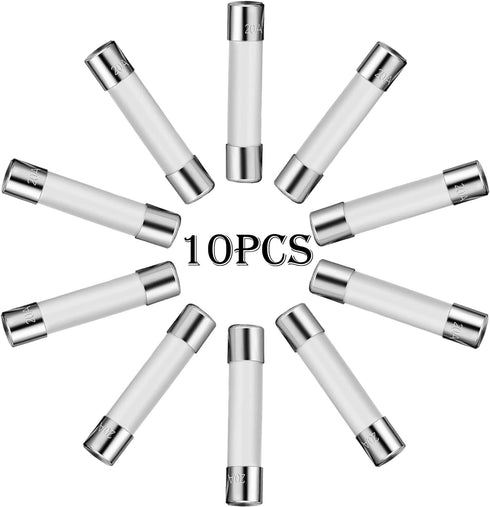 Frienda Microwave Fuse 20 Amp Slow Blow Microwave Fuse Ceramic Tube Fuse 250V 20a, 6.35 x 30 Mm, Compatible with GE WB27X10388, Kenmore Slow Blow ...