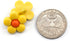 20 pcs Cute Resin Little Yellow Flowers with Shank Sewing Coat Buttons -18mm -11/16"...