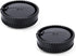 JJC 2-Pack Body Cap and Rear Lens Cover Kit for Sony Alpha A-Mount DSLR Cameras and A-Mount Lenses Such as A77II A77 A99II A99 A58 A57 A65 A55 A37...