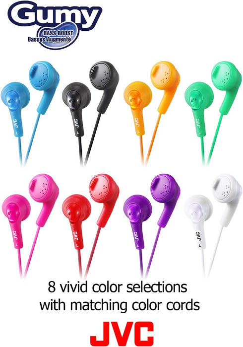 JVC HAF160V Gumy Ear Bud Headphone Violet...