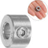 Shaft Collar 1/4" Bore 304 Stainless Steel Set Screw Shaft Collars, 1/2" OD, 1/3" Width, for Wheel Barrow Axle, Gearbox Assemblies, Machine Tools,...