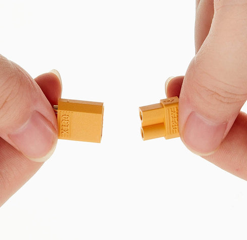 Frienda 30 Pairs XT30 Connectors Male and Female Connectors Plugs with 2 Pieces Shrink Tubing for RC Battery...